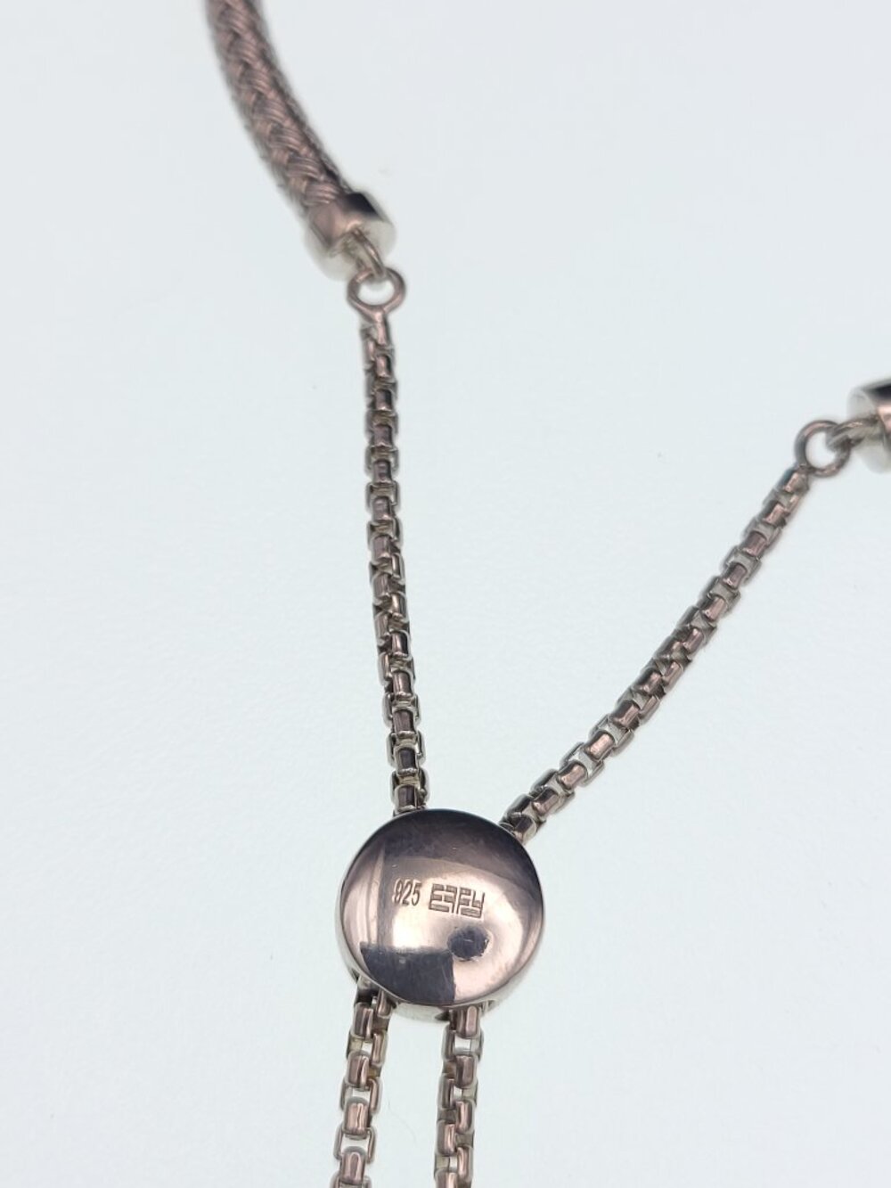 Effy .925 & Diamond Bolo Bracelet .925 Woven Texture - Picture 4 of 6